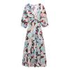 Женское весенне-летнее макси-платье А-силуэта от TAOP&ZA с принтом, подчеркивающим талию