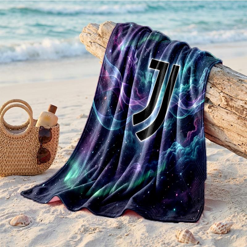 Juventus FC Print Microfiber Beach Towel Quick Dry Absorbent Large Towel For Beach Swimming Travel