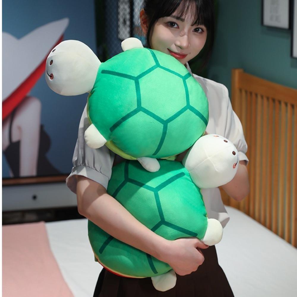 Stuffed Turtle Transform Hamburger Soft Turtle Plush Doll Flip Sides Plush Doll Girls