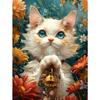 5d DIY Diamond Painting Cross Stitch Lucky Cat Cute Animals Diamond Embroidery Mosaic Full Round Drill Home Decor