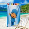 Ultra-Soft Beach Towel with Pocoyo Theme,Ideal for Pool - Camping, Diving - Perfect Travel Essential, Vibrant Beach Towel.