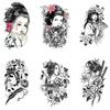 Dark Ukiyo-E Painting Geisha Half Arm Arm Tbs Simulation Tattoo Water Transfer, Tattoo Sticker