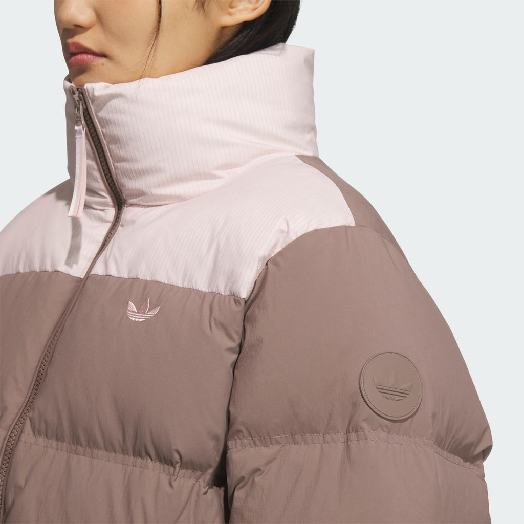 adidas Оригинальная Удобная Простая Теплая Куртка Пуховик со Стойкой Воротником Женская Верхняя Одежда KC2660