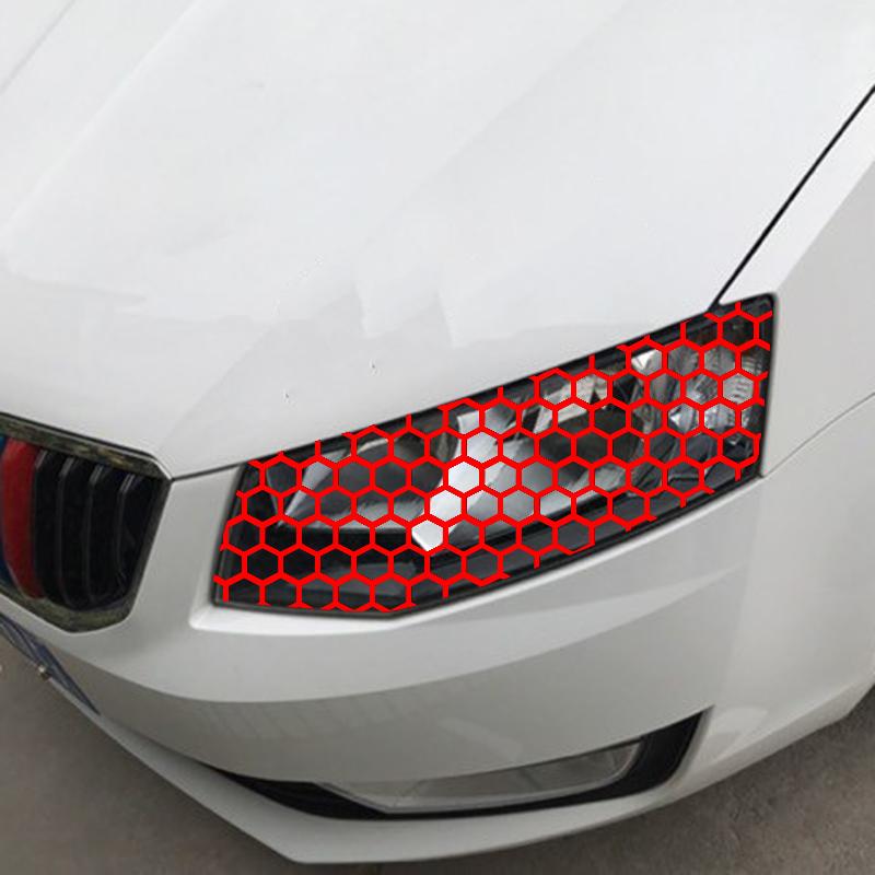 Задний фонарь автомобиля Сотовые наклейки Задний фонарь Крышка лампы