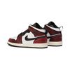 Детские кроссовки Air Jordan 1 Mid SE PS Wear-Away Black White Sail FB0567-006