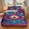 3pcs Cosmic Meditation Duvet Cover Set, Soft Comfortable Duvet Cover,Guest Room (1*Duvet Cover + 2*Pillowcase, Without Core) yy251104126