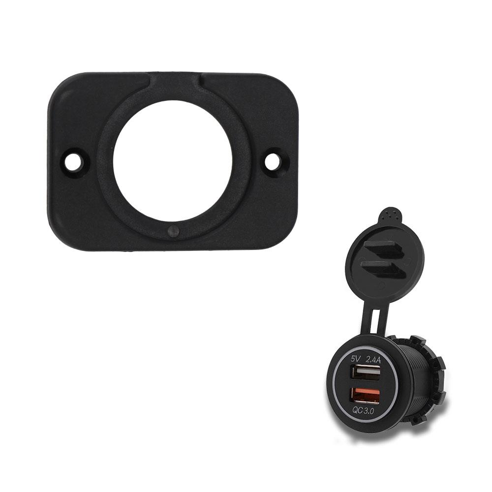 Car Lighter Bracket Charger Switch Voltmeter Mount Plate 1/2/3 Hole Car USB Panel for Car Ship Motorcycle Truck Interior Part