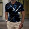 Мужская летняя рубашка для гольфа с принтом Botton, короткий рукав, мужская повседневная модная рубашка