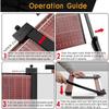 A4 Paper Cutter, Guillotine Paper Trimmer 12 Inch Cut Length Heavy Duty Stack Paper Slicer with Safty Blade Lock for Cardstock Cardboard Photos