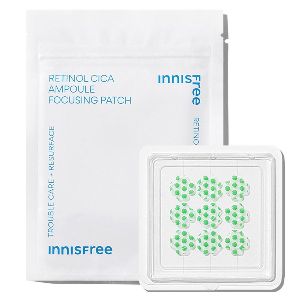 Innisfree Ретинол Cica Ampoule Focusing Patch, 9 шт., 1 шт.