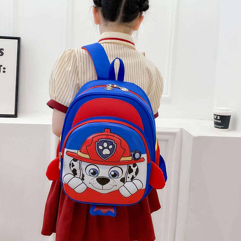 Wangwang Team Schoolbag Children'S Schoolbag Cartoon Cute Boys And Girls Backpack Light Weight Kindergarten Schoolbag