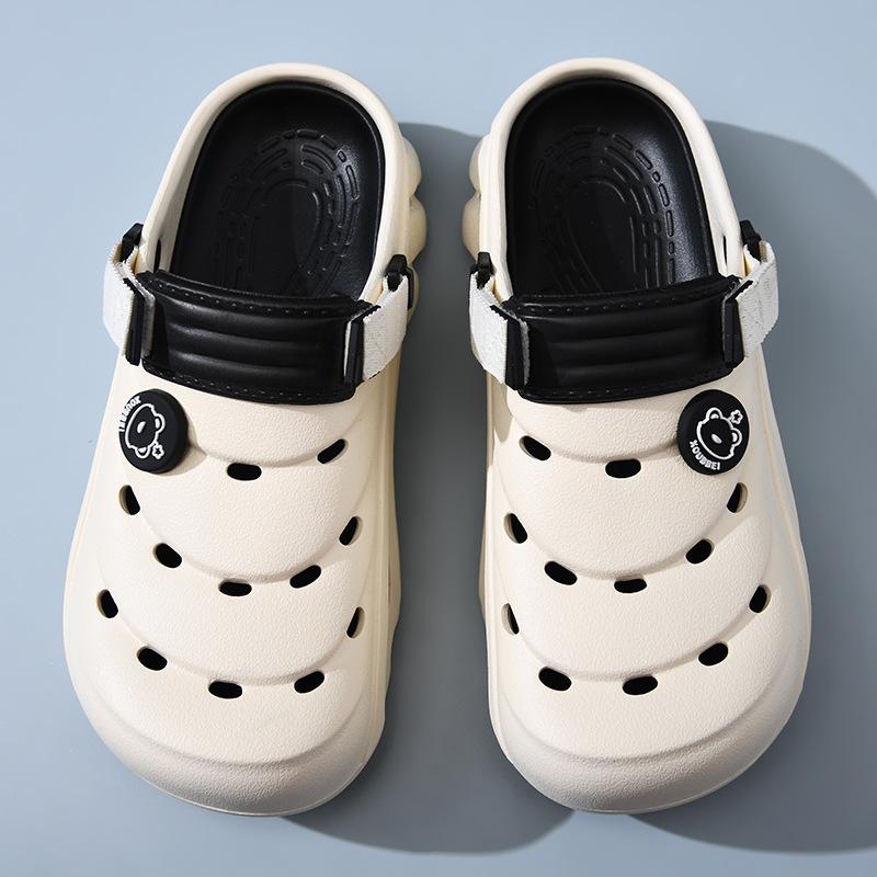 Hole Shoes Men's Summer New Thick-soled Casual Non-slip Outer Wear Beach Bag Head Couple Sandals