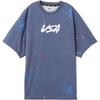 Nike X Futura Paris Olympic Series SS24 USA M NK Collection Splash Design Breathable Fashion Print Casual Versatile Short Sleeve T-Shirt FQ7114-491