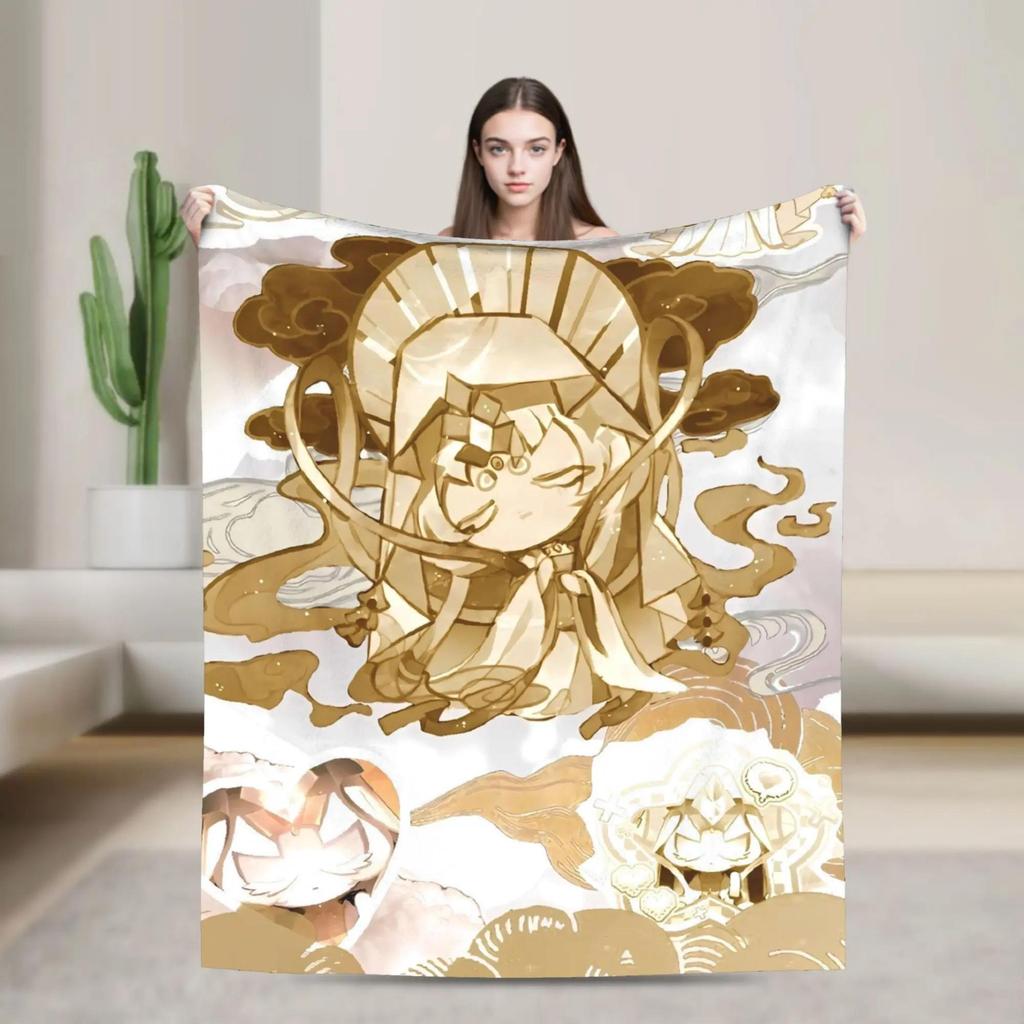 Cookie Run Kingdom Game Blanket Soft Flannel Throw for Bed Sofa Outdoor Use Warm Quality Decorative Blanket Gift Idea
