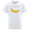 Dolce & Banana Print Mens T-shirts Crewneck Breathable Tops Oversized Comfortable TShirt Men's Short Sleeve S-3XL Tees Shirts