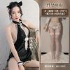 Sex Uniform Backless Lace-up Seduction Belly Pocket Underwear Neck Cheongsam Sexy Cartoon Free Pussy Girl Outfit