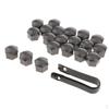 20 Hub Covers Wheel Cover with Removal Tool