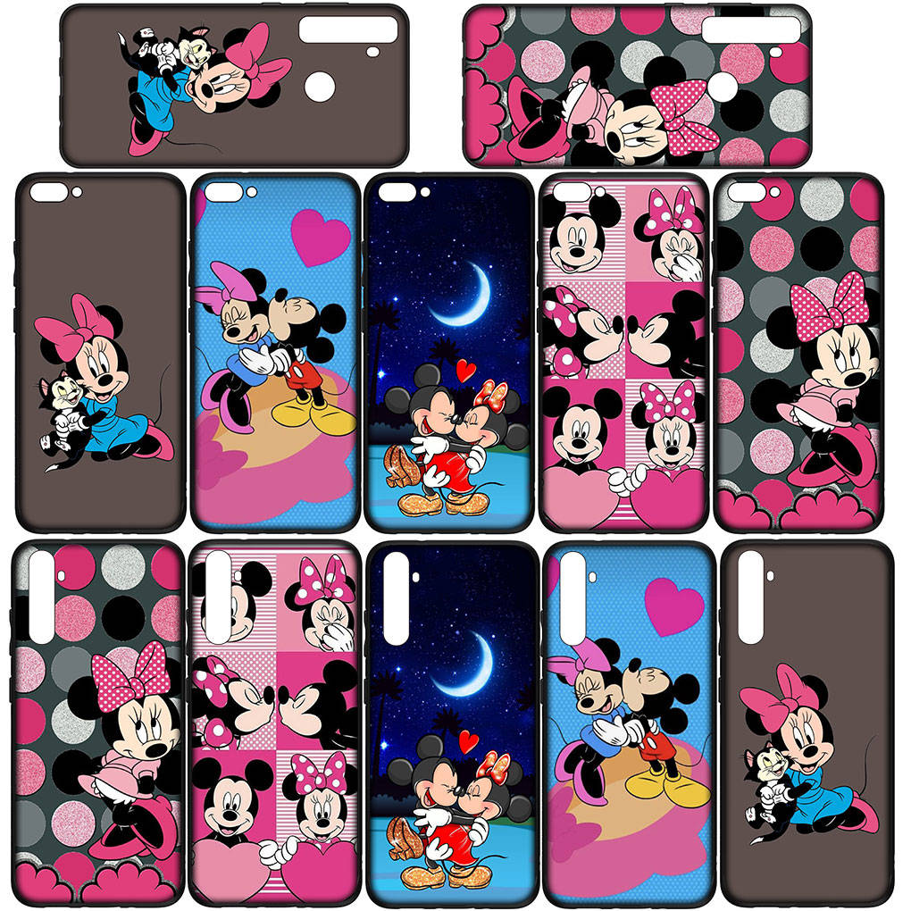 Чехол для телефона Samsung Galaxy S25 S24 S23 iPhone 16 15 Xiaomi Redmi Note 14 13 12 16E X 11 Pro Max OPPO Moto Huawei A4 аниме Микки Маус Минни Чехол