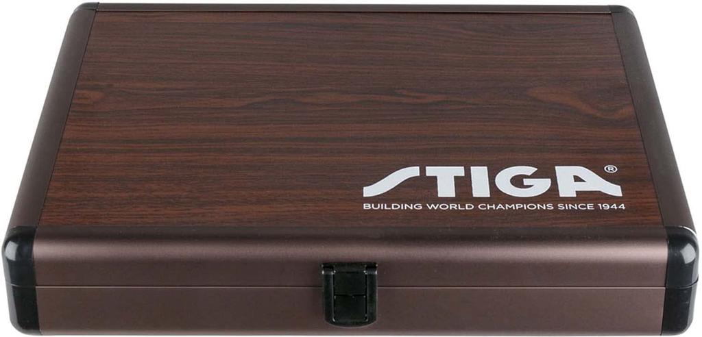 STIGA Table Tennis Racket Case Aluminum Racket Case Home Brown