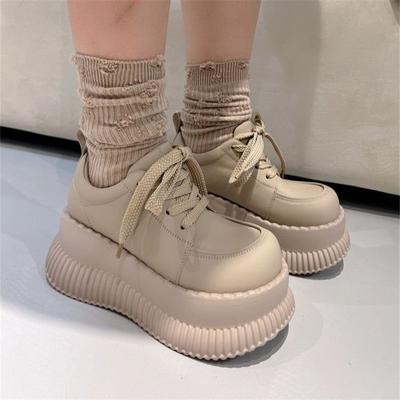 Обувь на платформе для активного отдыха, модная обувь для ходьбы, вулканизированная обувь, однотонная толстая подошва, женская обувь, повседневные дышащие кроссовки