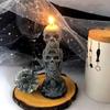 Skulls Silicone Candle Mold Horror Halloween DIY Pumpkin Tombstone Making Epoxy Resin Plaster Casting Molds Home Craft Decor
