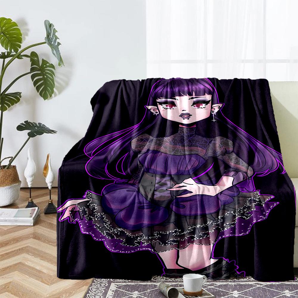 Monster High Theme Printed Blanket - Perfect for Couch, Bed, Travel & Outdoor Use | Machine Washable, Cozy & Durable.