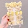 10pcs Flower Bow Hair Clip Princess BB Hair Clip New Hair Accessories  for Children