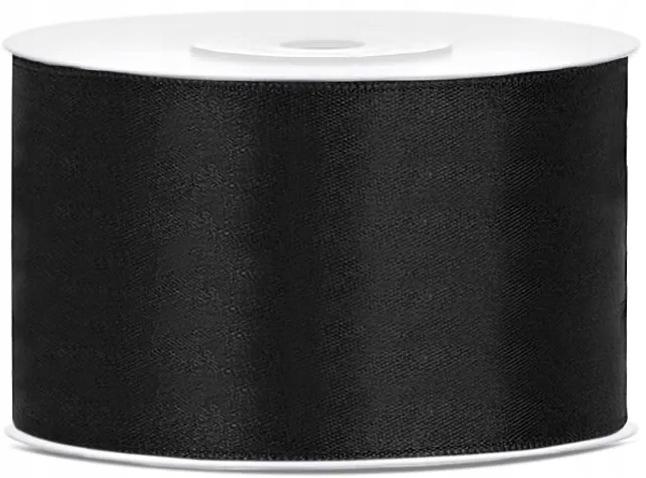 Black Satin Ribbon Decorative Wedding Ribbon 38mm 25m