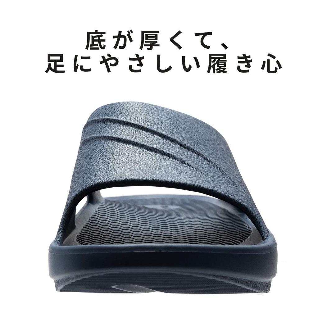 Толщина подъема стопы см [КУРОО] Тапочки, Сандалии, Релиз, Поддержка, Подошва, Унисекс, Темно-синий, 26.0~27.5