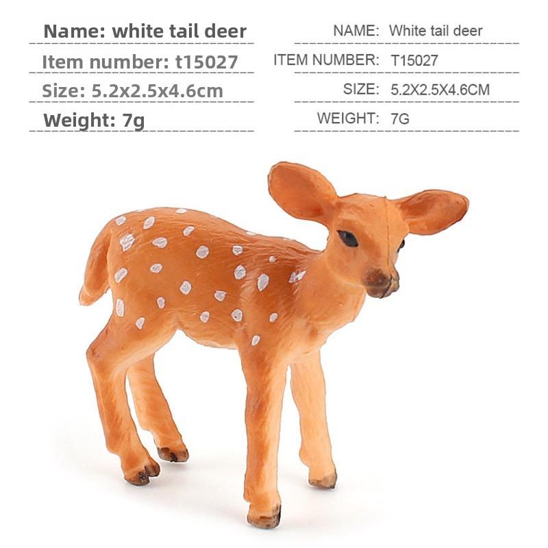 Pvc Miniature Animal Deer Badger Models Set For Childrens Education And Nature Enthusiasts