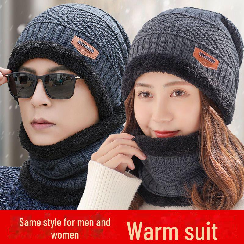 Зимние шапки унисекс: Теплая, толстая вязаная шерсть с бархатной подкладкой, а также хлопковые шапки с наушниками и защитой от холода.