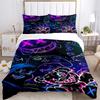 3Pcs Neon Artistic Creatures Bedding Sets For All Sizes New 3D Printed Bed Cover Comforter Duvet Cover Pillowcase Bedroom Decoration