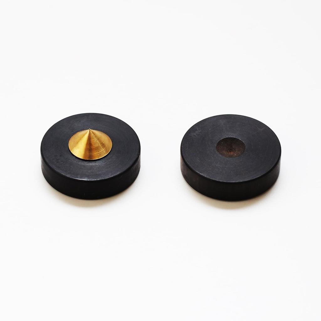 Ebony Wood Speaker Shock Absorber Desk Decoder Ear Front Pyramid Footrest Footrest, 8-Piece Set, Case, Rest, Desk, Self-Adhesive [P240]