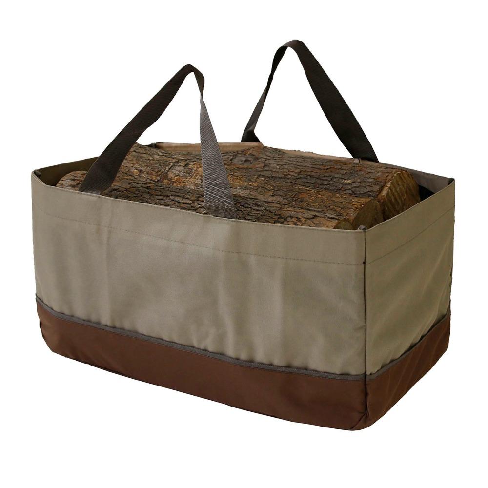 Large Capacity Firewood Log Carrier Durable Log Carrier Tote Fire Wood Holder Bag Outdoor Camping