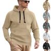 Autumn and Winter Men's Jacquard Small Square Long-sleeved Hooded Pullover Loose Sports and Leisure Sweater