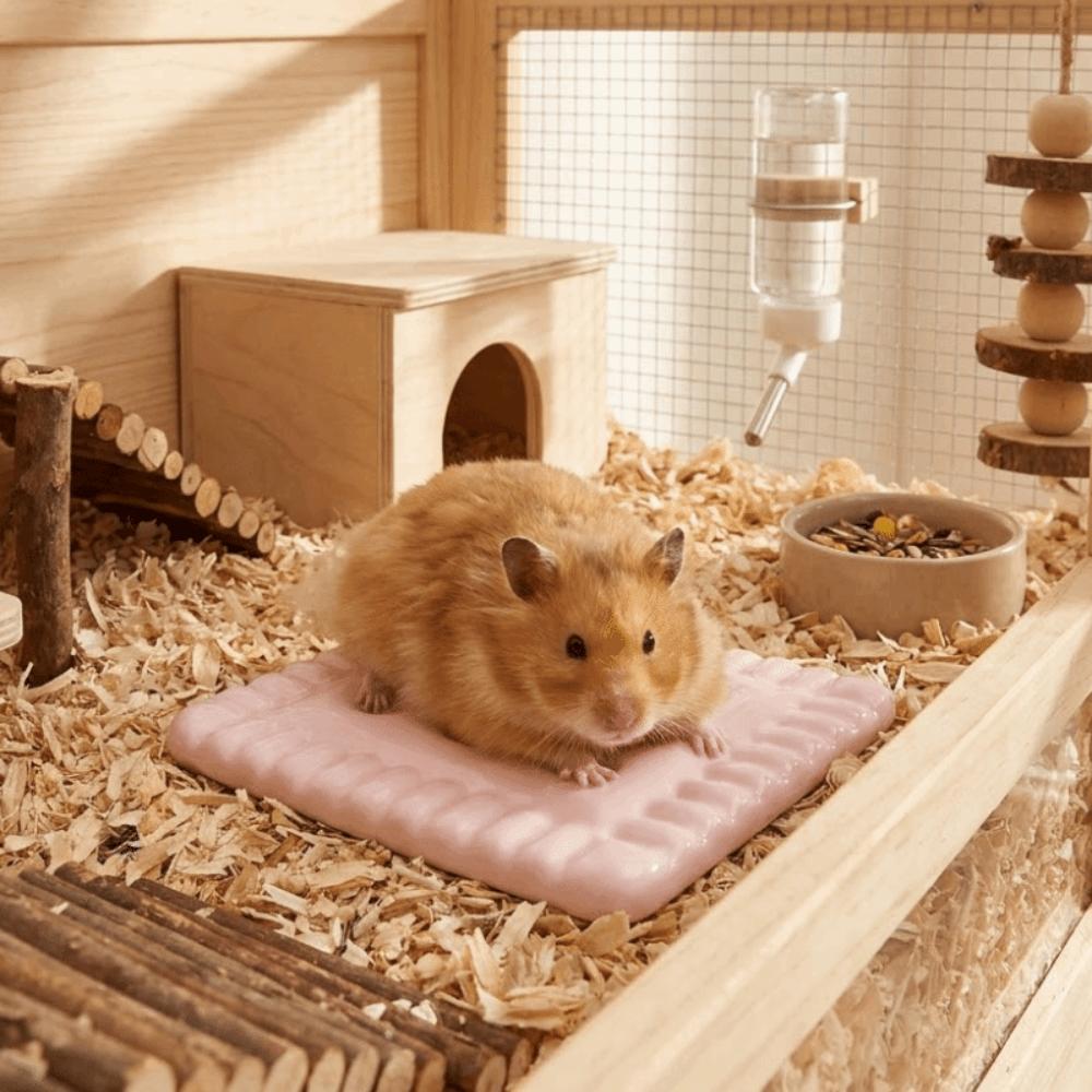 Portable Pet Cooling Pad Non-Slip Cooler Bed Portable Hamster Ice Pad  Cage Mat
