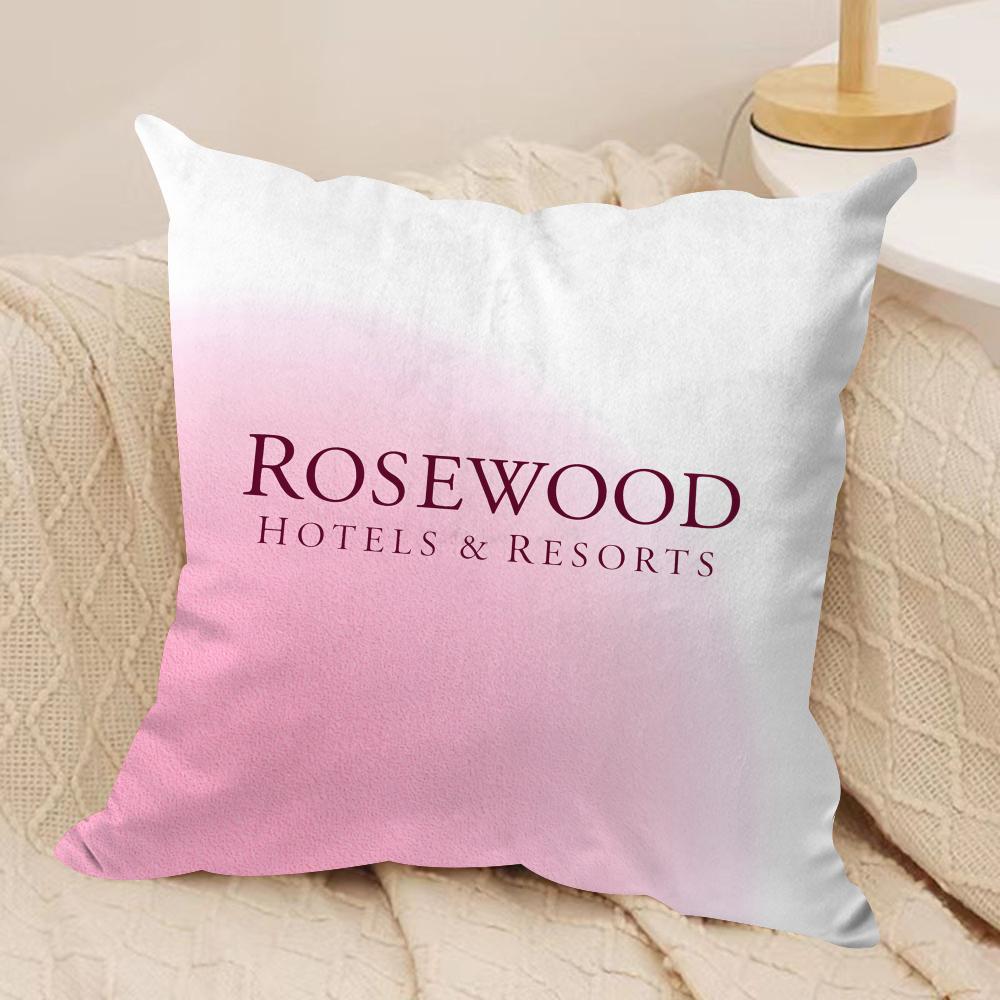 Классический бренд RRosewood Чехол для подушки HHotel Короткий плюш Двусторонний принт Квадратные декоративные наволочки для подушек Диван Домашний декор