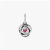 Pandora October Birthstone Pink Eternity Circle Pendant Dangle Silver Charm 793125c10