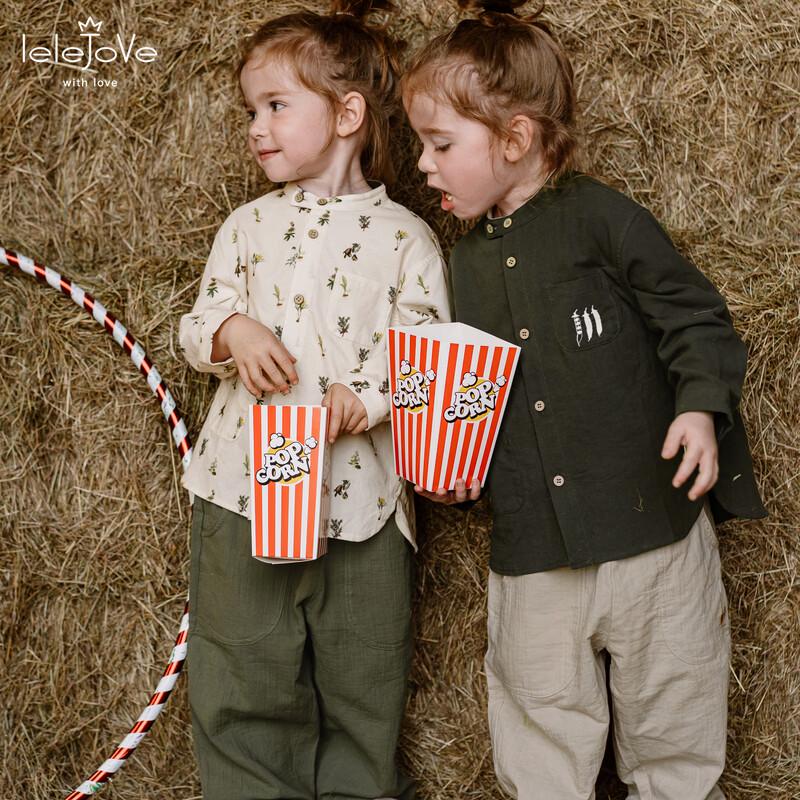 LELE JOVE Kids' Nordic Cotton Anti-Mosquito Casual Pants