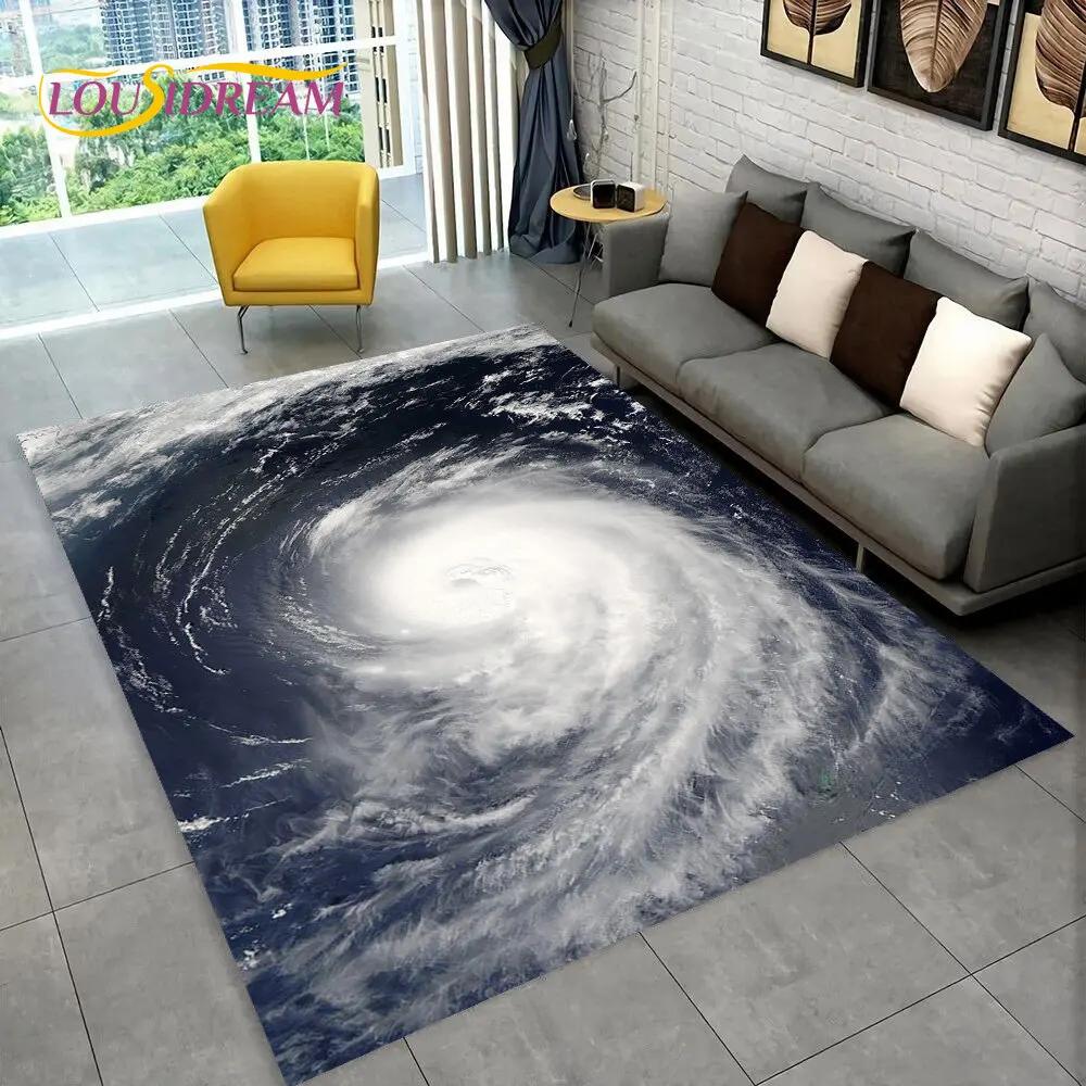3D Natural, Tornado, Cloud Twister, большой коврик, ковер для гостиной, спальни, дивана, коврик для украшения, нескользящий напольный коврик