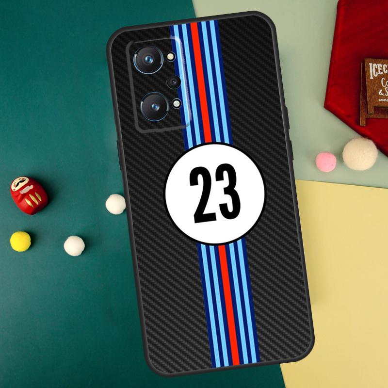 Racing Stripes racer Car For Realme GT Neo5 GT3 GT5 9 10 11 12 Pro Plus C25s C21Y C30 C33 C35 C51 C53 C55 C31 Case