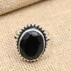 Ювелирное кольцо ручной работы из стерлингового серебра 925 пробы с черной шпинелью, подарок для женщин