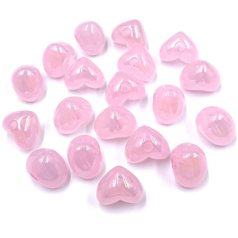 10 шт. желейного цвета акриловые одинарные глазки персиковое сердце пентаграмма свободные бусины кулон для браслета ожерелья серьги изготовление ювелирных изделий