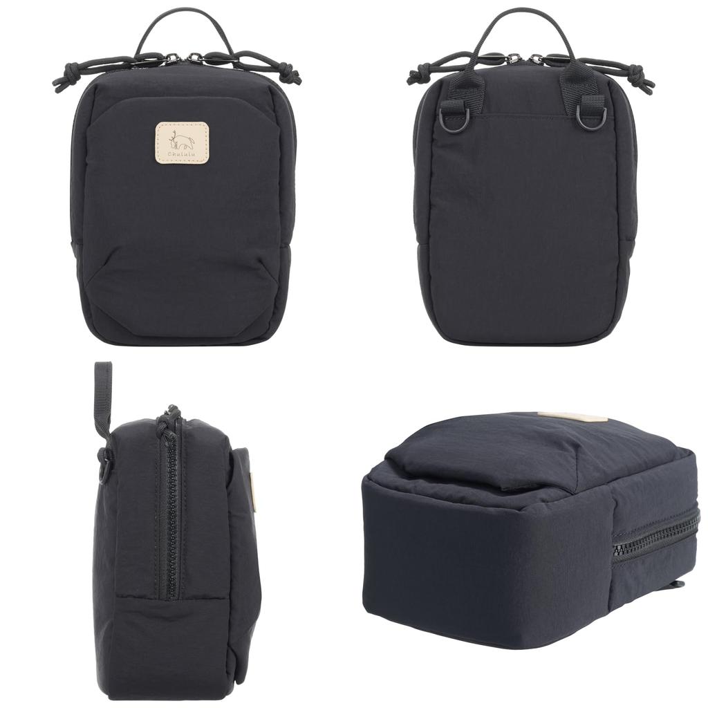 Hakuba Chululu Lumo Mini Shoulder Everyday Use 4977187005493 Bag, Black, Lightweight, Pouch, AMZSCH-LUMSBK,