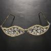 Хрустальная оправа для очков, золото, серебро, маскарадные украшения, праздничные маски, свадебные подарки