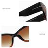 Trendy Unisex Women's T-shaped Fashion Men Retro Dark Glasses Large Frame Sunglasses