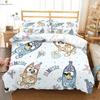 Children's Bedding Set Animated Cartoon Duvet Cover Anime Pillowcase Comfortable Bed Set Full Size Single Bed Double Bed