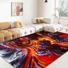 3D Volcano Lava Magma Area Rug Large Red Carpet for Living Room Bedroom Sofa Home Decor Kids Game Play Non-slip Floor Mat