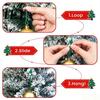 Decorative Garland Hangers 12 Pcs Christmas Hanger Ribbons, Silicone Ornament And Strings for Flexible Hooks Tree, Adjustable Sliding Holiday
