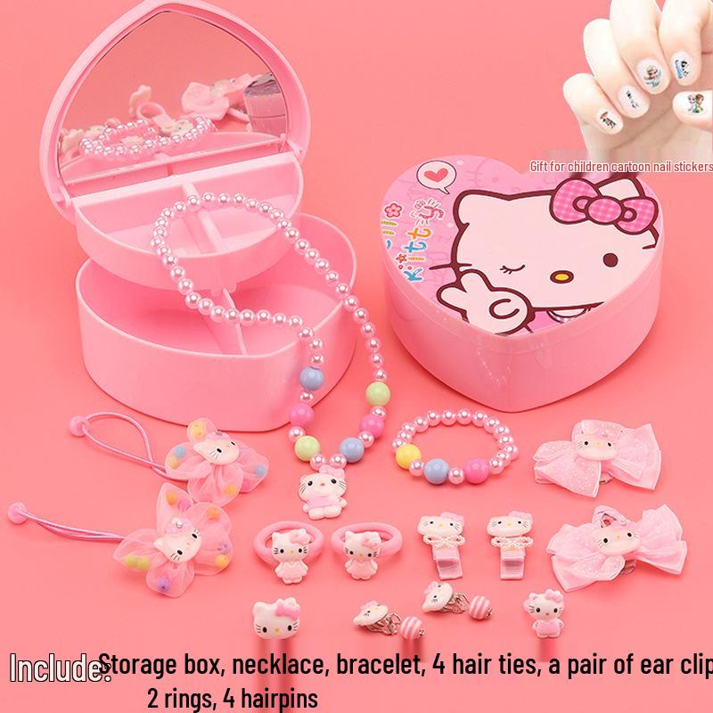 Набор бижутерии «Холодное сердце» с Эльзой: Комплект: Ожерелье, Браслет, Серьги и Кольцо Принцессы для Детей